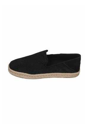SANTIAGO - Espadrille - black diamond perforated suede