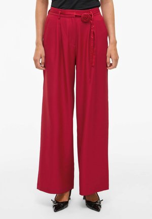 MIT WEITEM BEIN VICATALINA HIGH WAIST - Auduma bikses - jester red