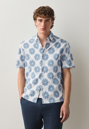 Next, Hemd - blue flower