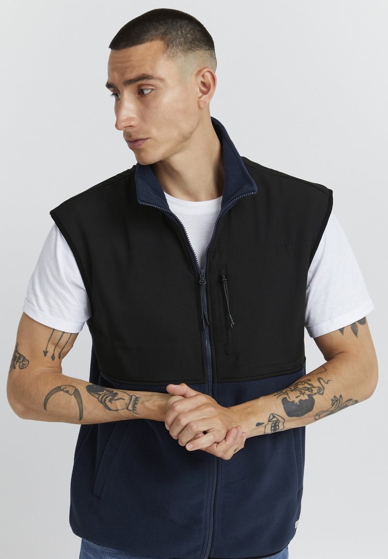Blend BHSWEAT VEST - Strukirani kaput - dress blues