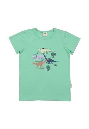 RUNNING DINOSAURS - Print T-shirt - green