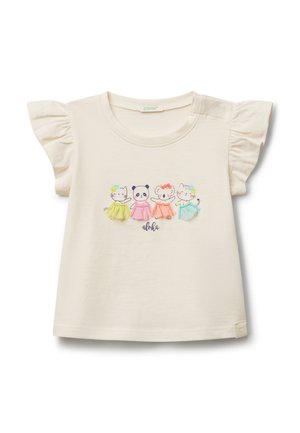 United Colors of Benetton T-shirt print - white