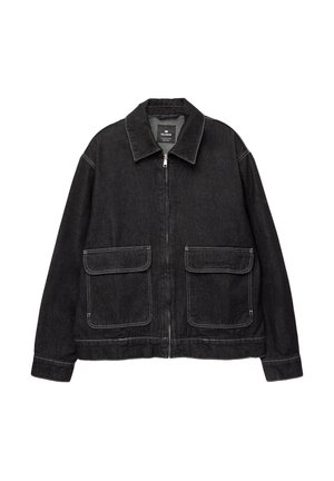 WITH POCKETS - Giacca di jeans - dark blue denim