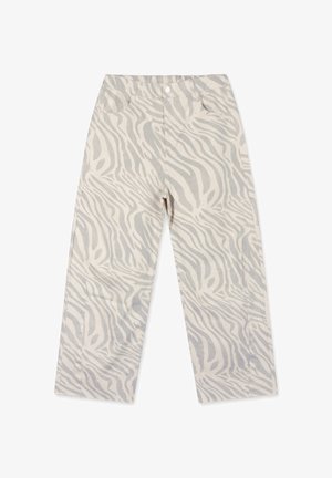 10DAYS, 10DAYS BOTTOMS WESTERN PANTS ZEBRA - Pantalones - ecru