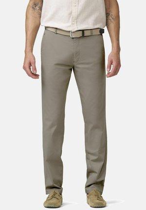 IM MIKRO PRINT - Stoffhose - sand