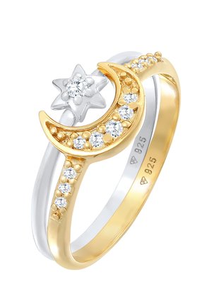 2 PACK STAR MOON - Ring - gold-coloured