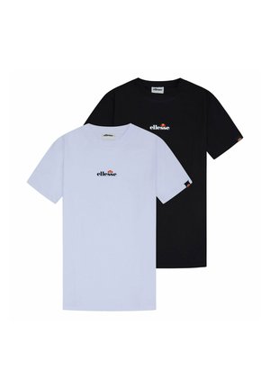 2ER PACK - OLLIO KURZARM RUNDHALS LOGO TEE - T-Shirt print - schwarz/weiß