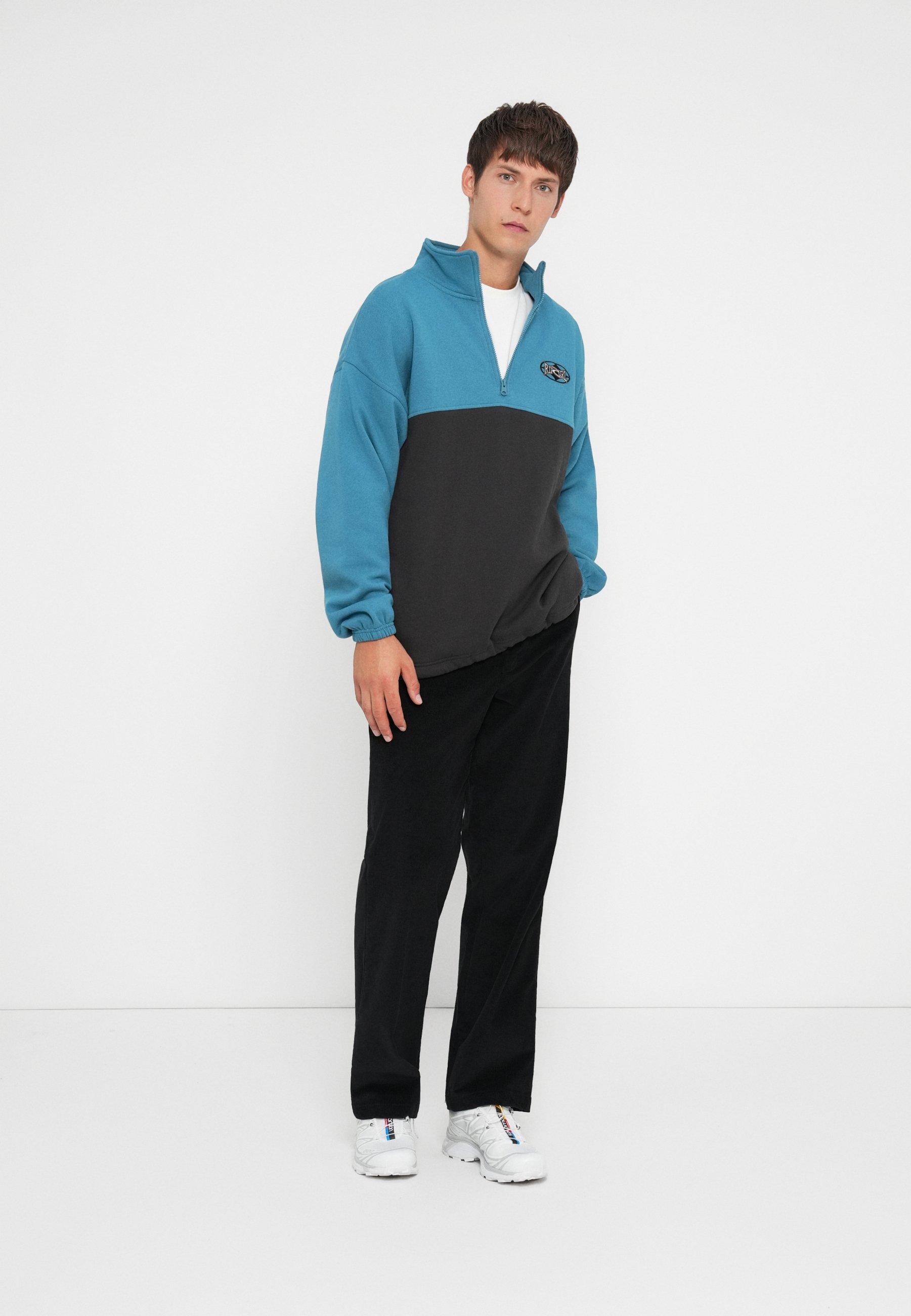 Rip Curl HERITAGE OVAL ZIP - Fleece jumper - storm blue/blue