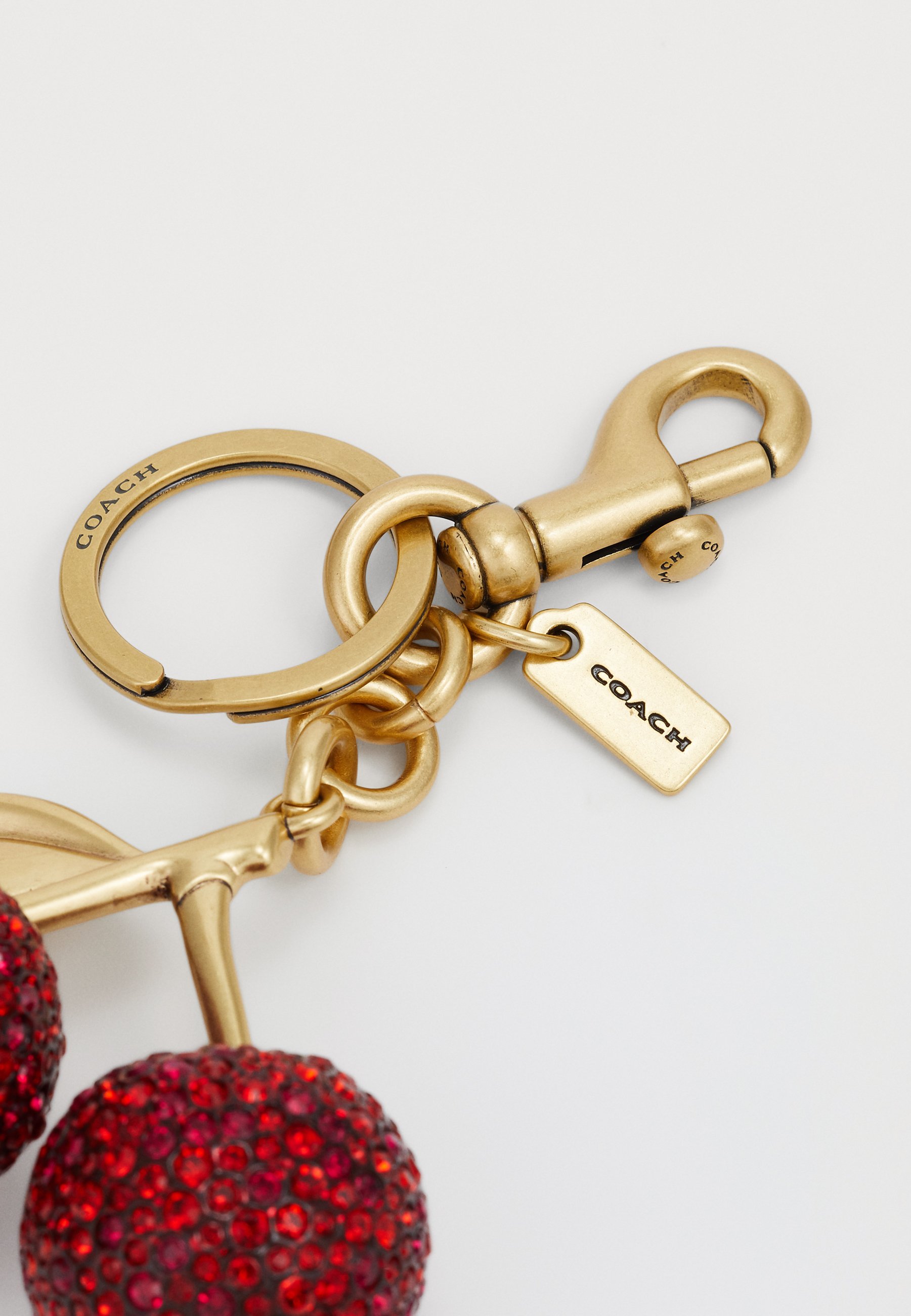 COACH CRYSTAL CHERRY BAG CHARM - Keyring - red - Zalando