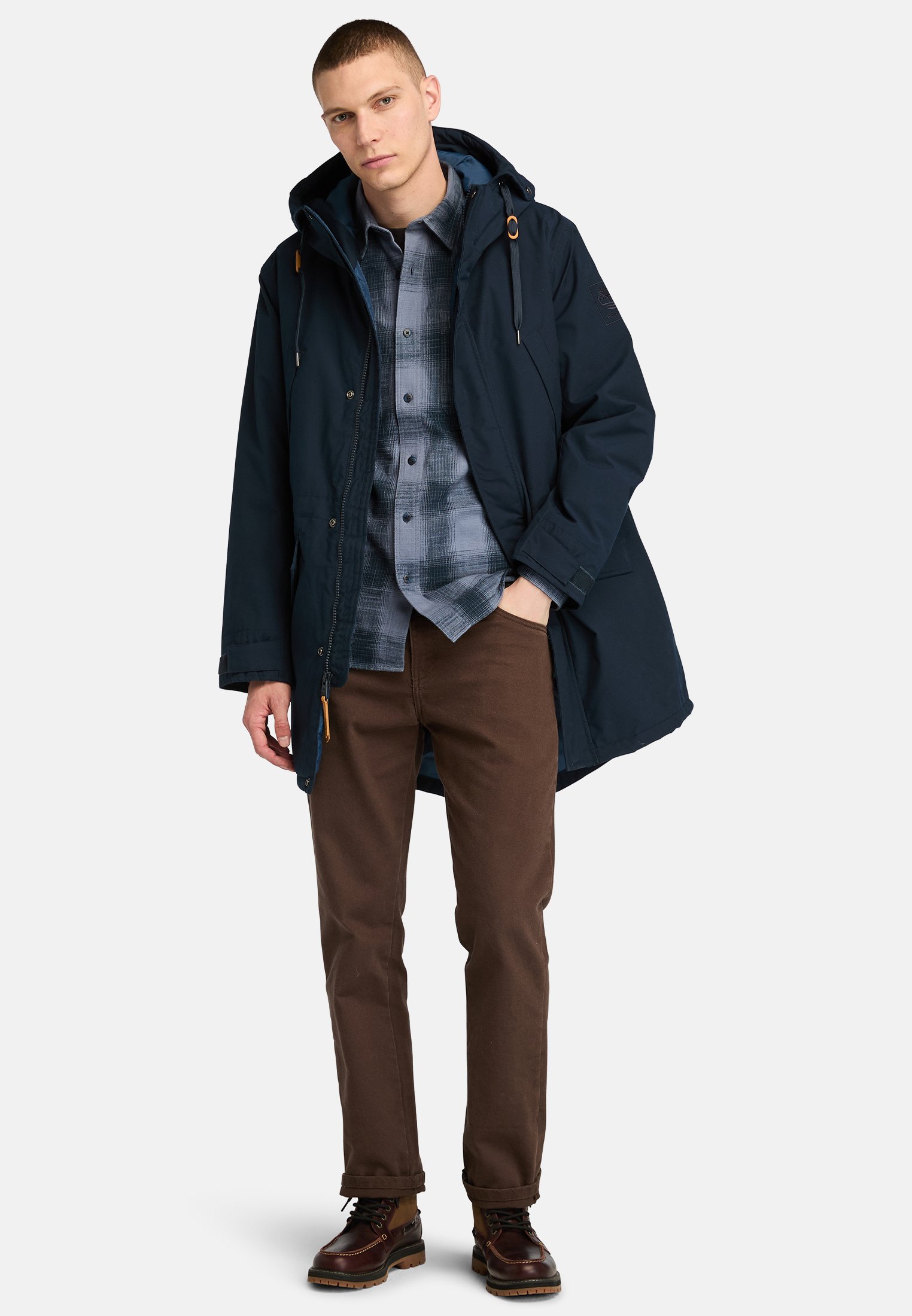Timberland WATER RESISTANT FISHTAIL - Parka - dark sapphire/dark