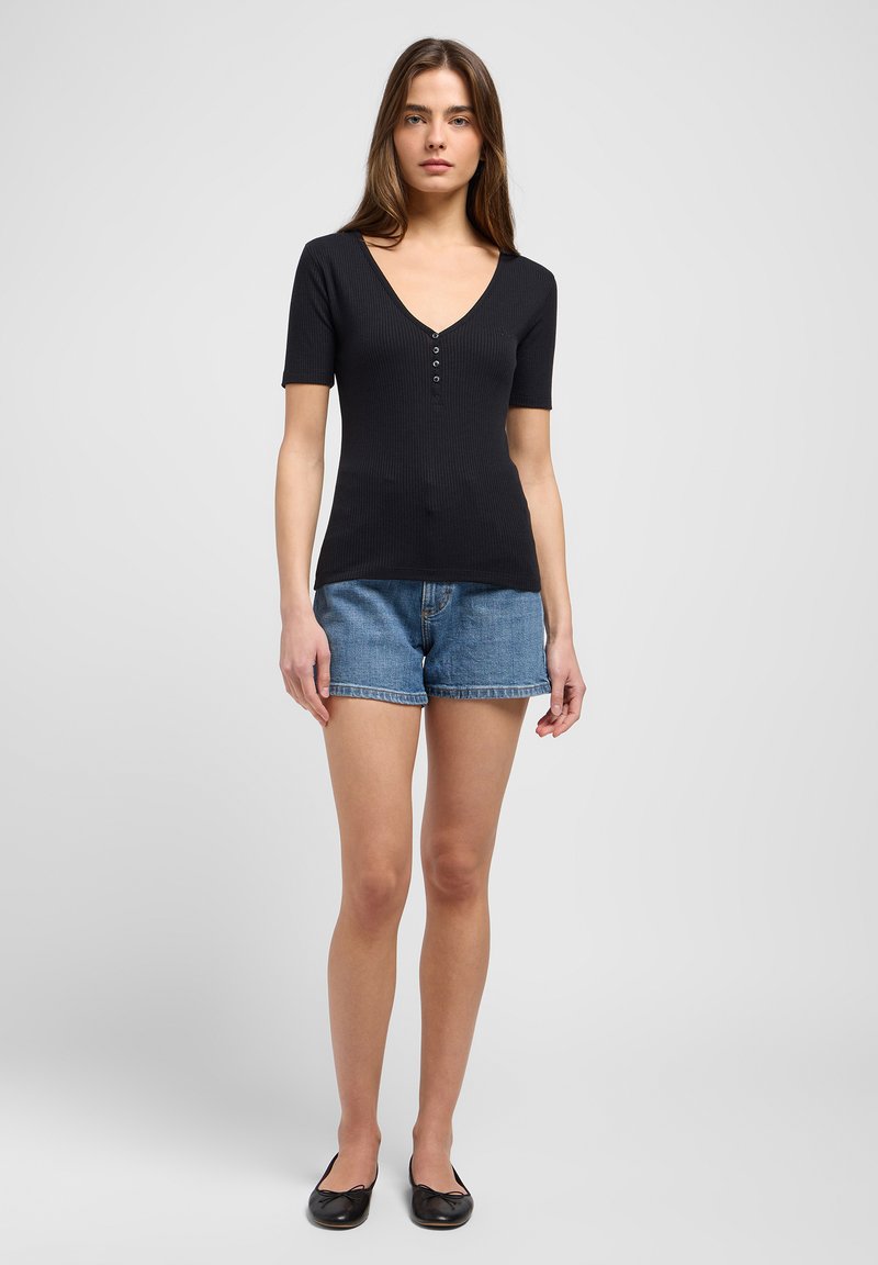 Lee Jeansshort donkerblauw denim