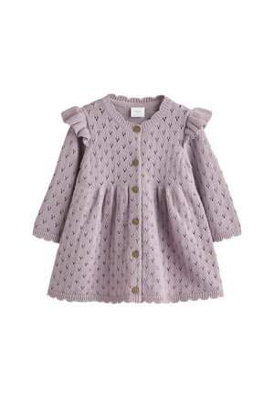 Next, Strickkleid - lilac purple pointelle