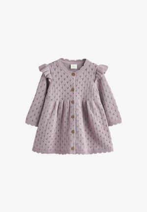 Next, Strikkjoler - lilac purple pointelle