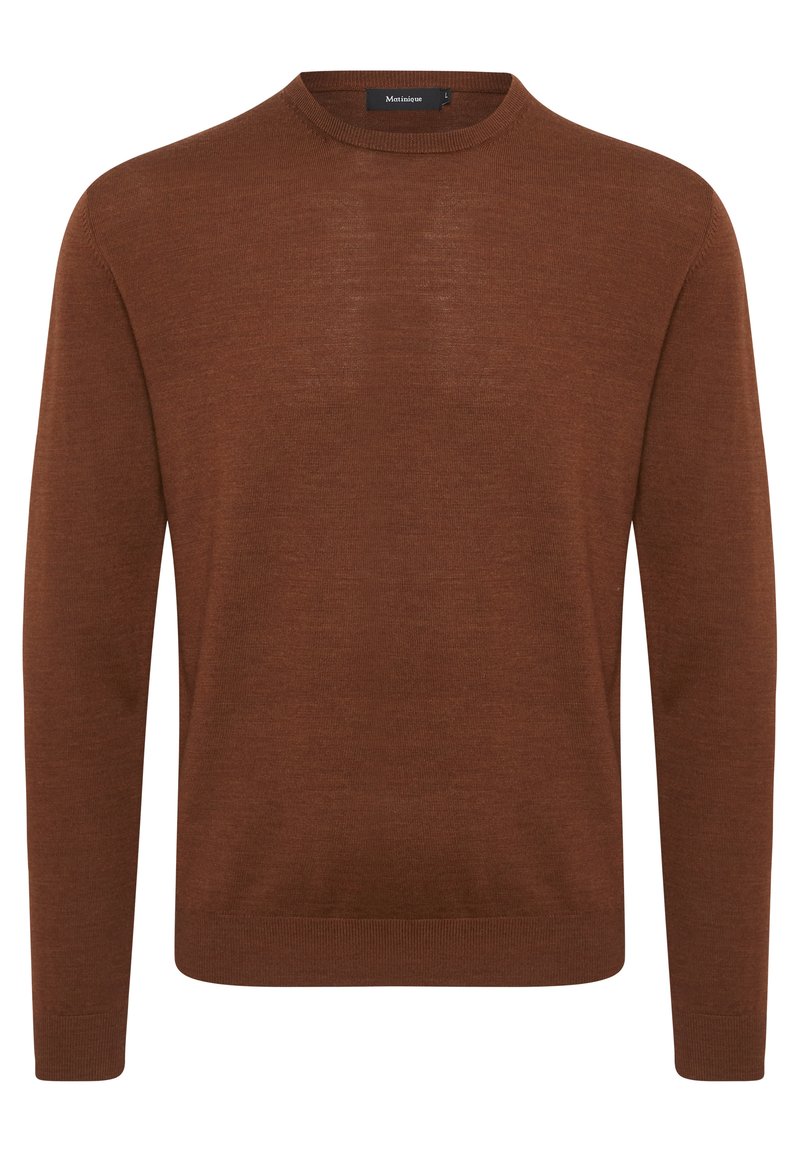 Herren Strickjacken | Matinique MARGRATE MERINO Strickpullover rust brown melange/braun - ES24906 Herren Strickjacken | Matinique MARGRATE MERINO Strickpullover rust brown melange/braun - ES24906