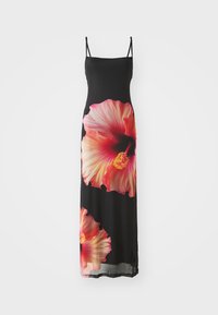 WATERFALL DRESS - Maksimekko - black