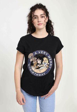 DISNEY ALICE IN WONDERLAND VERY MERRY UNBIRTHDAY - Camiseta estampada - black