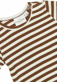 The New Siblings Neule - toffee striped