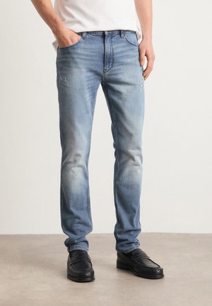 HUGO Traperice uskog kroja - medium blue