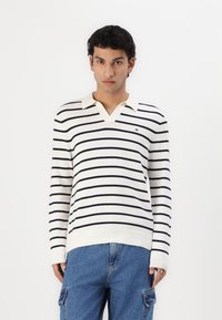 Tommy Hilfiger ESSENTIAL JONNY COLLAR - Jumper - ivory petal/desert sky