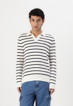 ESSENTIAL JONNY COLLAR - Jumper - ivory petal/desert sky