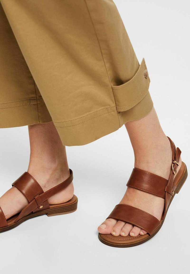 Esprit OPTIK Sandals caramel/cognac Zalando.ie