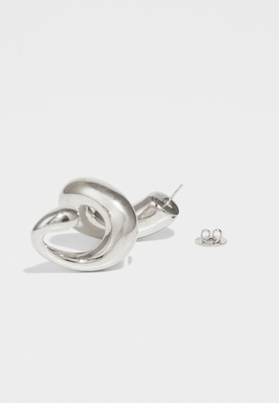 HUGO KREIT PISTIL SPIRAL EARRINGS - Fülbevalók - vintage silver-coloured