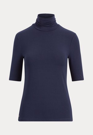 Lauren Ralph Lauren, JERSEY TURTLENECK TOP - T-shirt basique - navy