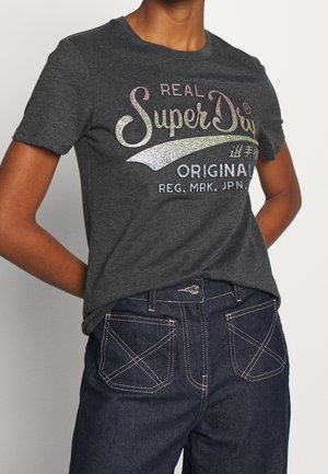 T-shirt imprimé - anthracite