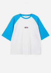 UNISEX - T-shirt print - white/blue