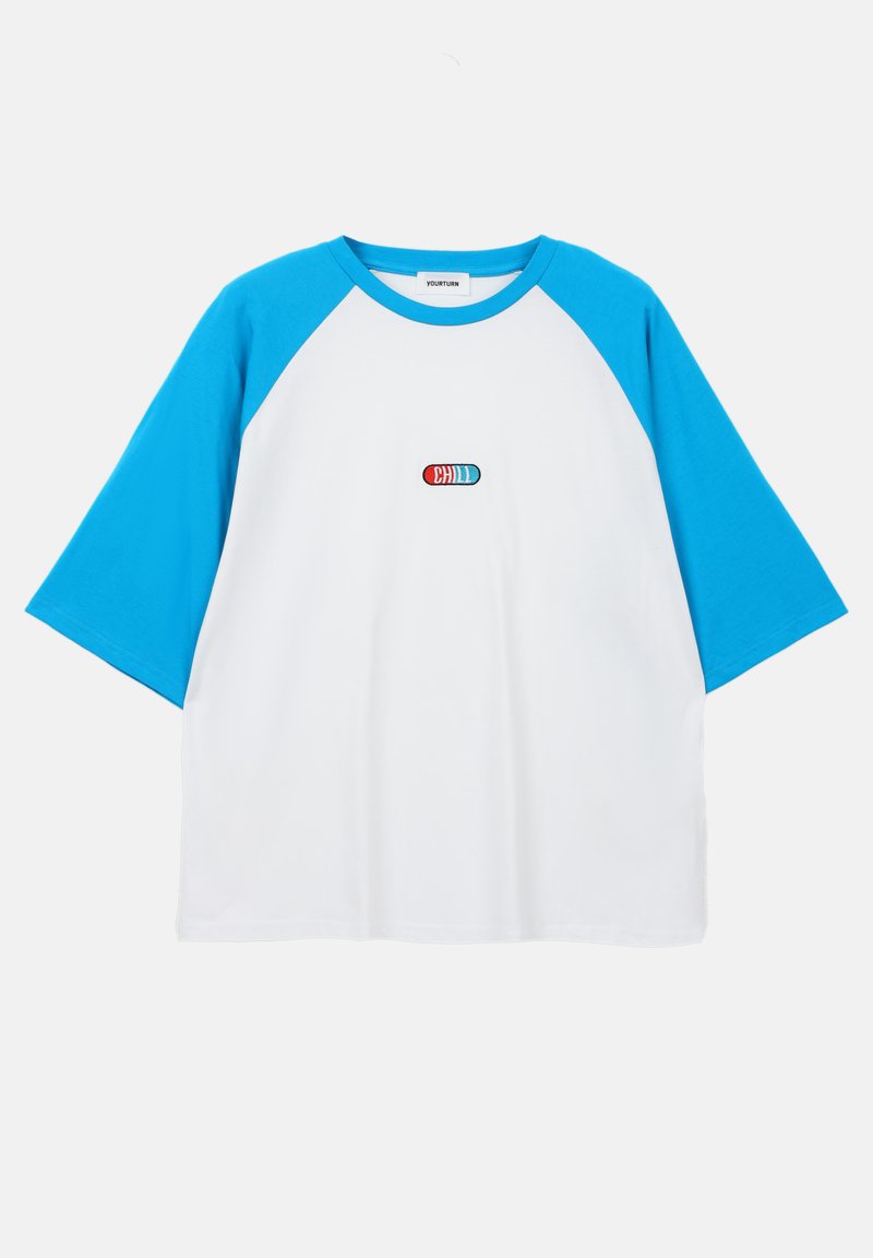 YOURTURN T-shirt print wit YOURTURN T-shirt print wit