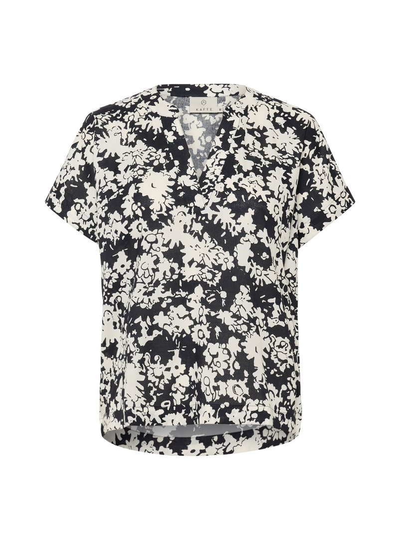 Kaffe T-shirt print zwart