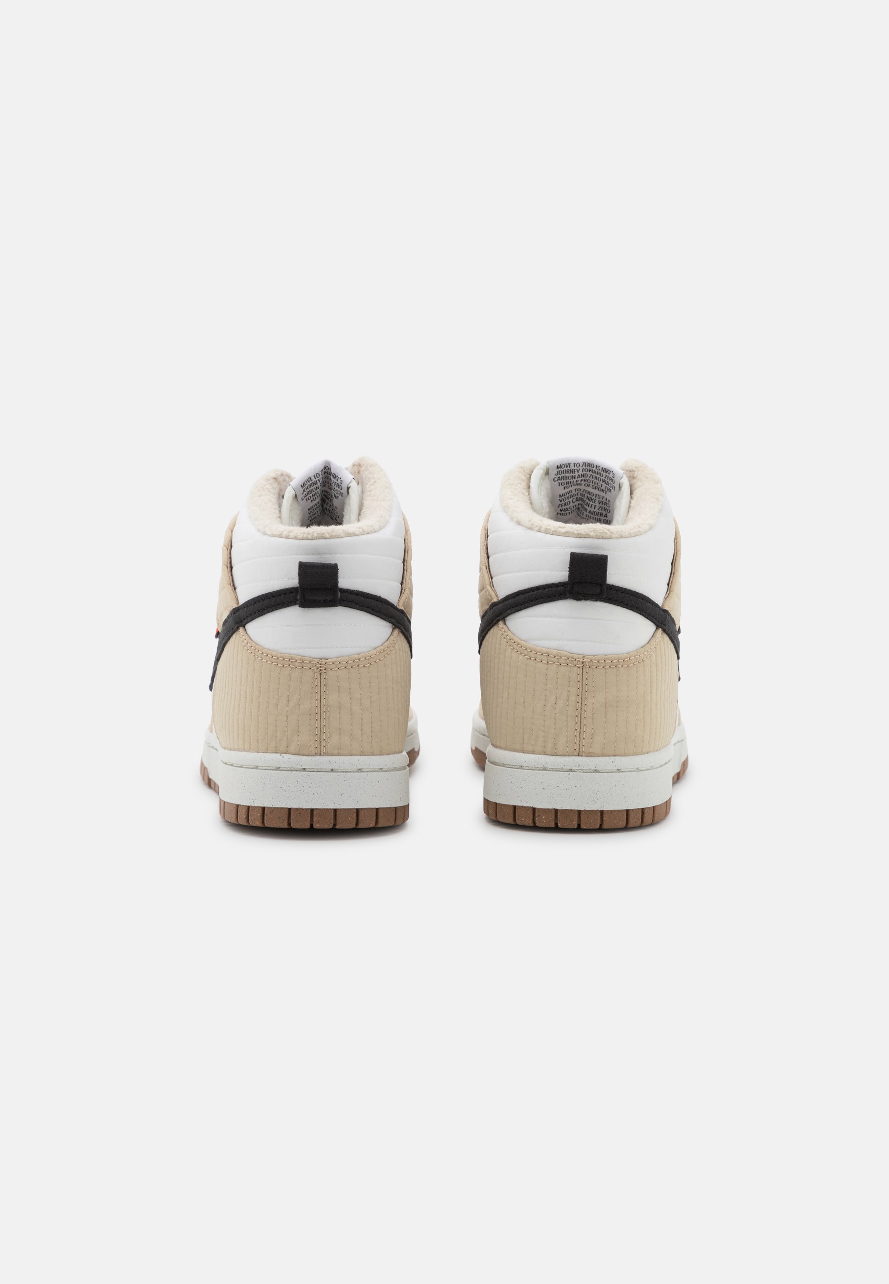 Nike Sportswear DUNK RETRO NN - Sneakers hoog - rattan/black/summit  white/sail/medium brown/barely volt/crème - Zalando.nl
