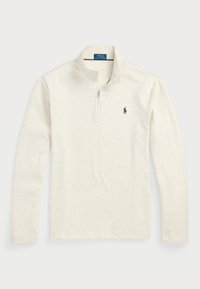 LONG SLEEVE HALF ZIP - Sportinis megztinis - chalk heather