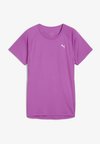 W RUN VELOCITY TEE  - Basic T-shirt - wild berry