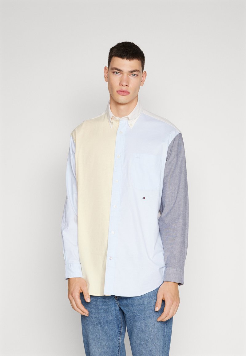 Tommy Hilfiger SOLID OXFORD BLOCKING SHIRT - Ing - yellow/multi