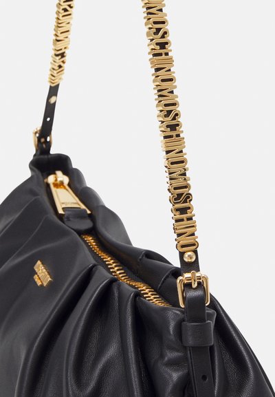 MOSCHINO MINI LETTERING - Håndtasker - black