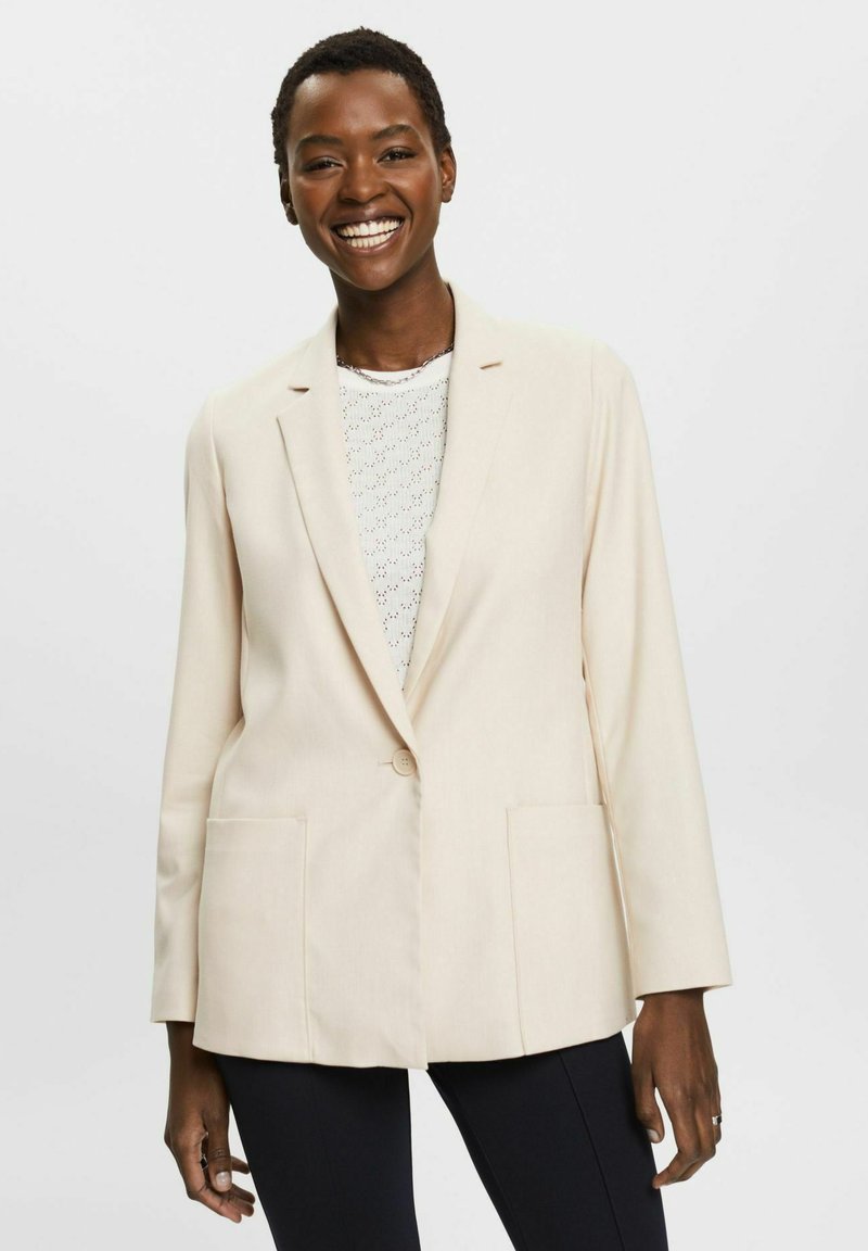 Esprit Collection Short coat light beige/mottled beige Zalando.co.uk