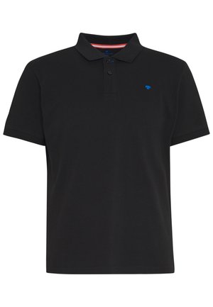 TOM TAILOR, WITH CONTRAST - Polo shirt - black