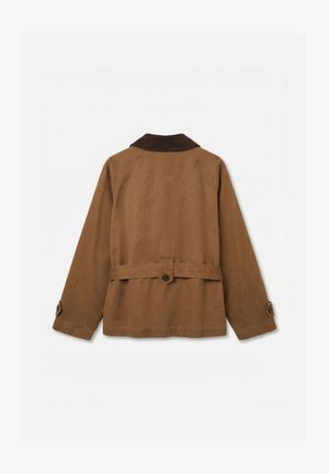 Vero Moda, VMCAMMIE SHORT TRENCHCOAT - Trench - emperador detail java collar