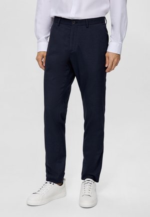 Stoffhose - mottled dark blue
