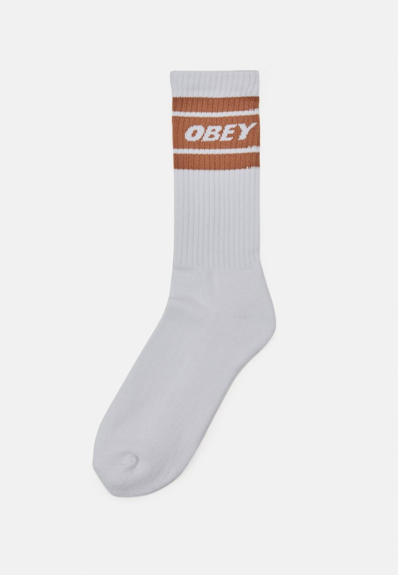 Obey Clothing COOPER SOCKS UNISEX - Zeķes - white/brown sugar