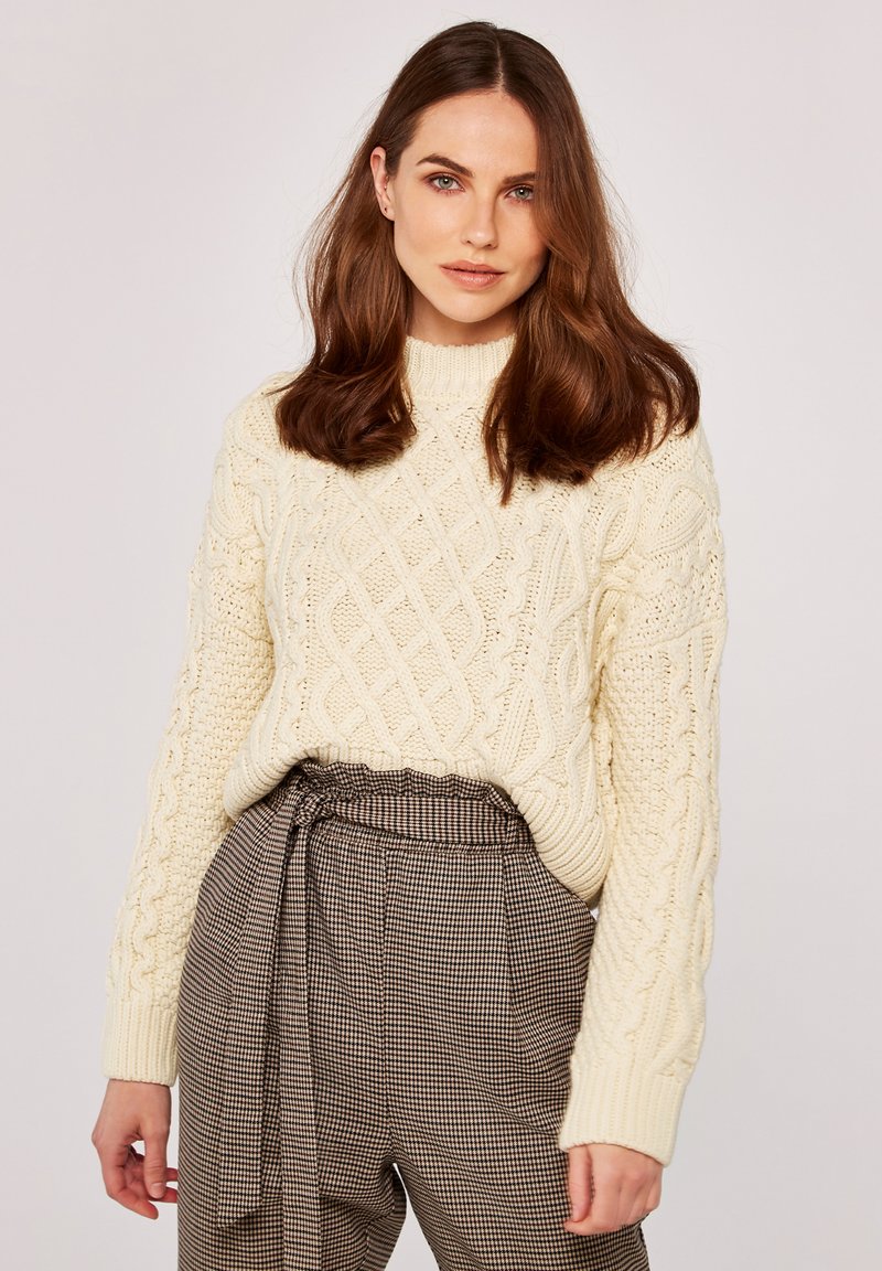 Apricot ARAN Jumper cream/beige Zalando