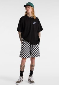 Vans BRUSH SCRIPT LOOSE FIT - Camiseta estampada - black