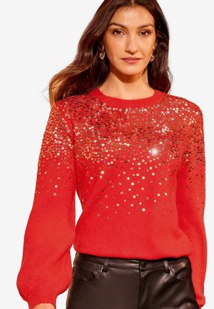 Love & Roses CREW NECK  PETITE - Neule - red