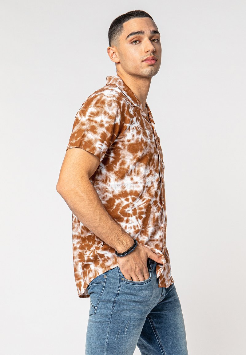 Herren Freizeithemden | Urban Surface MIT BATIK-PRINT Hemd brown/braun - AR18034 Herren Freizeithemden | Urban Surface MIT BATIK-PRINT Hemd brown/braun - AR18034
