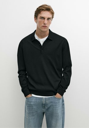 Massimo Dutti Polo - black