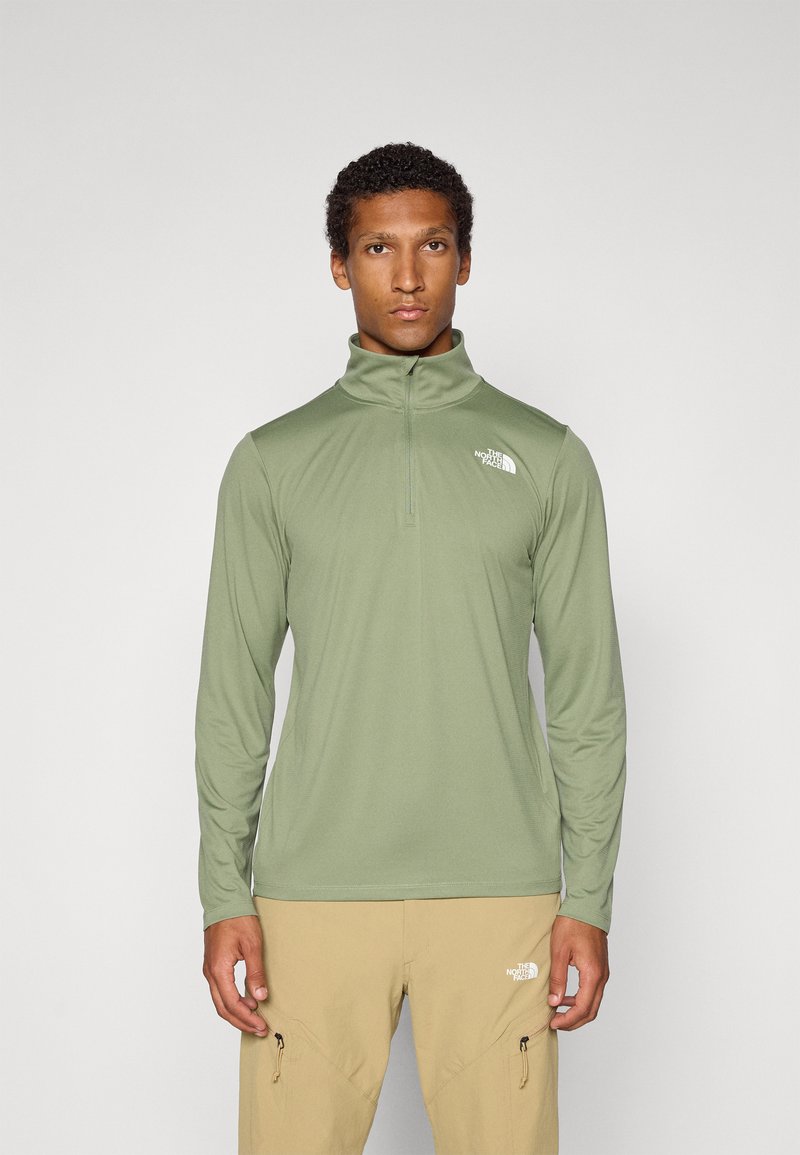 The North Face 1/4 ZIP TEE - Top dugih rukava - bark mist