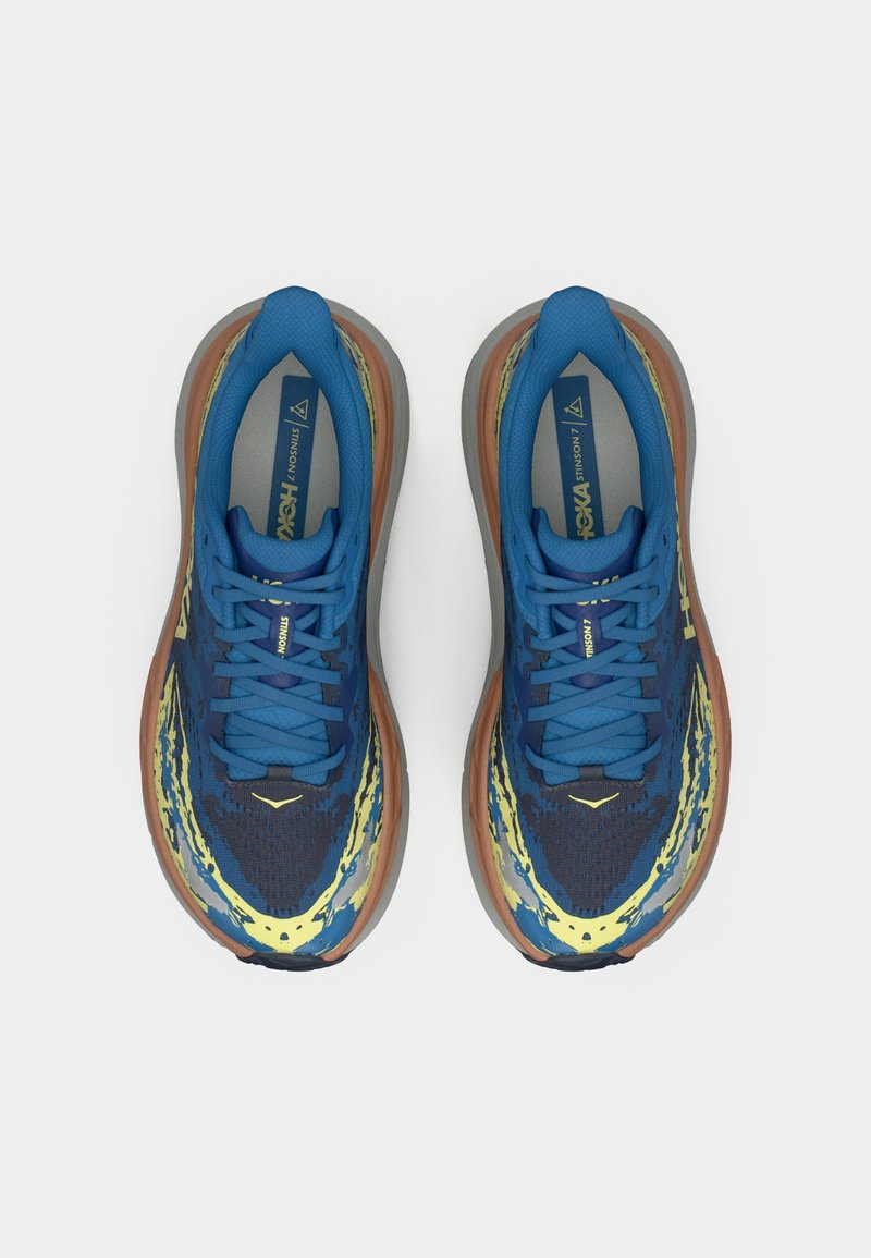 Hoka Men\'s Slate Blue and Yellow Athletic Running Shoes Hoka One One Clifton 6 1102872-NBLM Mens 10 Running Shoes  main image 3