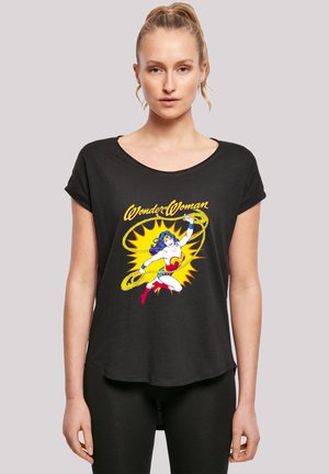 LONG CUT DC COMICS VINTAGE LEAP - Print T-shirt - black