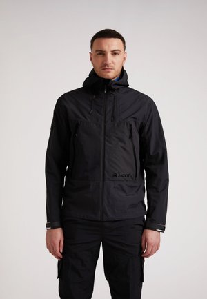 KRYPTON HOODED TECHNICAL WATERPROOF - Windbreaker - BLACK